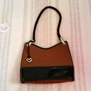 Brighton pebbled leather croc embossed  bag